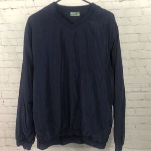 Ben Hogan Windbreaker size Large, navy blue with a cool plaid pattern EUC